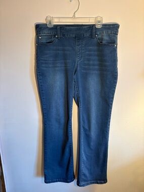 Rekucci Jeans Size 12 Short Bootcut Stretch Denim Mid Rise Blue